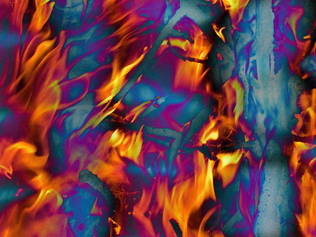 Fire, Abstract Art, Hard Edge Art, Color Photographs, Digital Photograph, Computer art based off of digital altered photographs