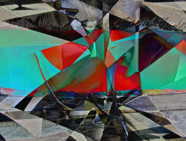 Abstract Art, Hard Edge Abstract Art, Digital Photograph, Color Photograph, Computer art based off of digital altered photographs.
