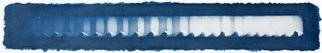 cyanometer, cyanotype, Prussian Blue, blueness of the sky, Holga, 120 film, multiple exposure, alterative photography, abstract, winter solstice