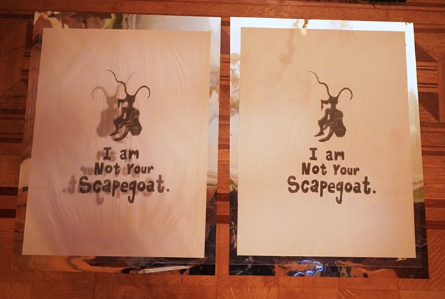 I Am Not Your Scapegoat Lithograph, (2015), The Scapegoat Reliquary, 2018