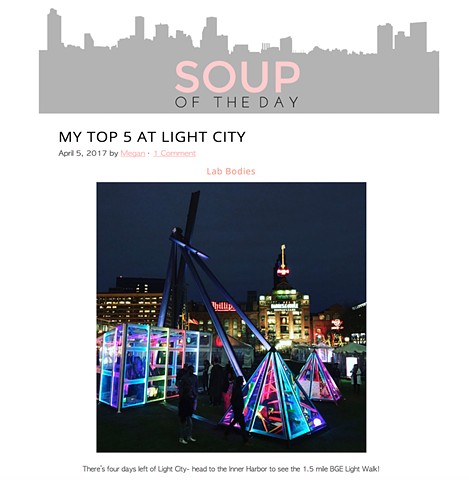 Labbodies makes Top 5 installations at Soup of the Day!