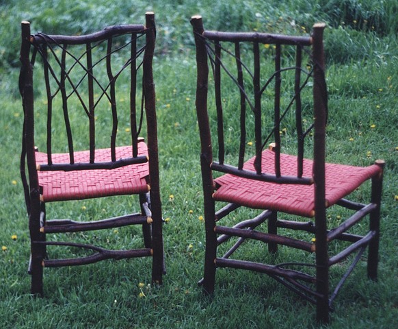 Alder Side Chairs - Backs
Red Woven Shaker Tape Seats