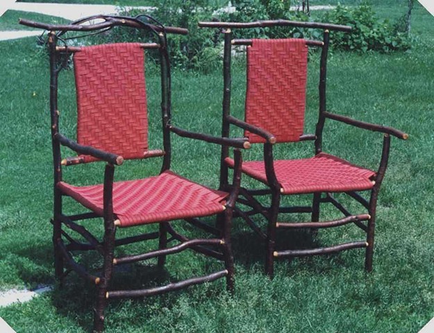 Alder Arm Chairs
Woven Red Shaker Tape Seats