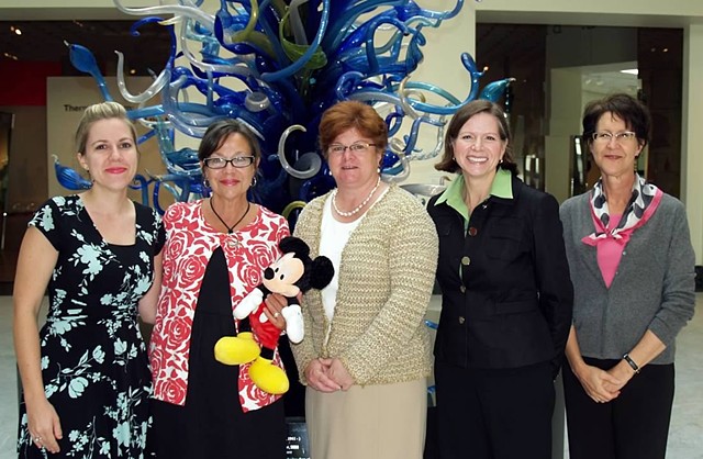 Orlando Museum of Art, 2006 to Present,  Educational Programming for all ages and abilities. Here accepting with the Education Team and Disney Representative in 2009 the Walt Disney Helping Kids Shine Grant.