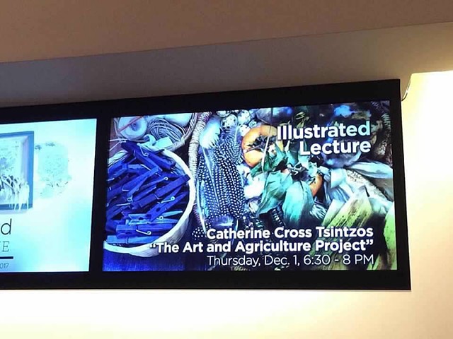 Illustrated Lecture, The Art and Agriculture Project, Louise Wells Cameron Art Museum, Wilmington, NC, 2016