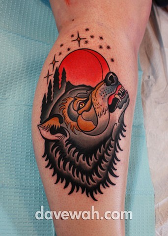wolf tattoo by dave wah at stay humble tattoo company in baltimore maryland 
