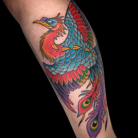 Japanese Phoenix tattoo by Fran Massino at stay humble tattoo company in baltimore maryland the best tattoo shop and artist in baltimore maryland specializing in Japanese tattoo