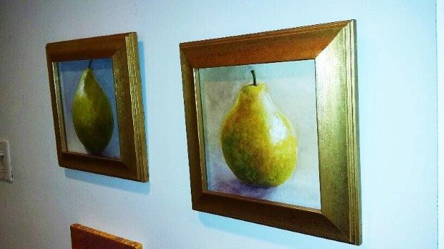 left, “Pear I", 2014
Watercolor
right, “Pear II", 2014
Watercolor
Courtesy of Roberta Zlokower