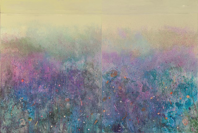 The Violet Hour (Diptych) (SOLD)