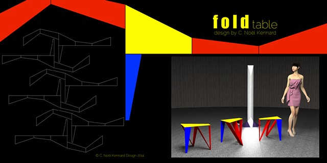 fold side table promo poster
