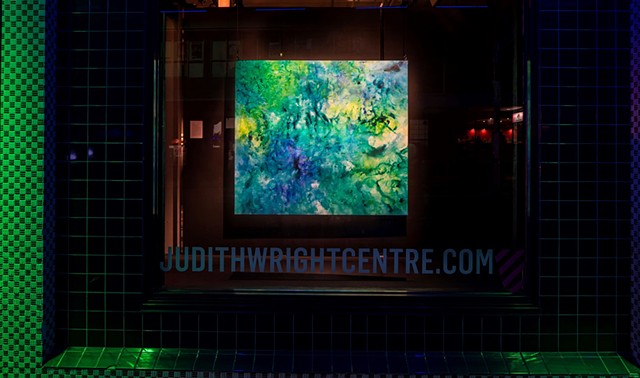 julie hylands light installation exhibition judith wright centre painting abstract otherworldly art