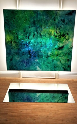 julie hylands light installation painting abstract