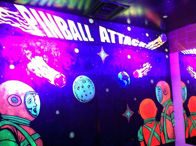 Saturn's pinball room
