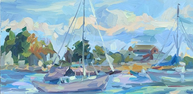 Rocky Neck, (plein air painting)/SOLD