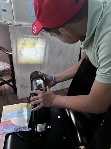 Proyectando los Dibujos a Una Escala Mas Grande