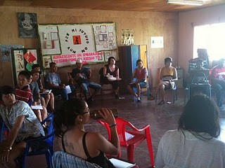 Adolescent & Youth Center meeting to plan large community projects in San Juan de Limay.
