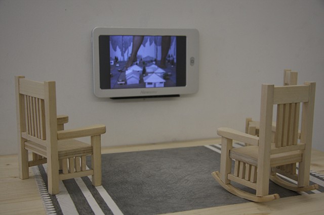 video installation based on the Friendly Giant