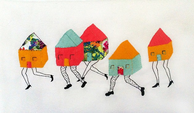 Hand Stitched using recycled clothing