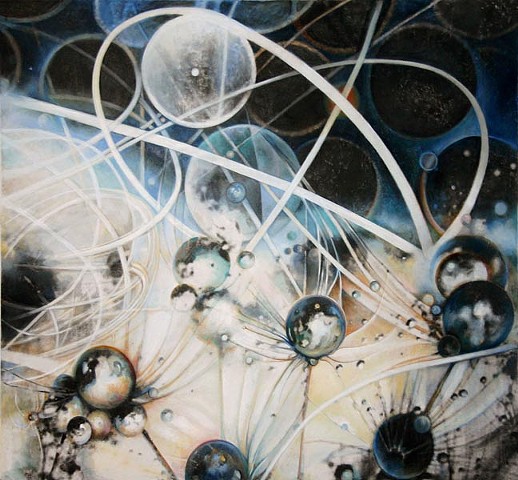 CERN, Particle Collision, Painting, Harmonics, Light, Structure, Science, Metaphysics, physics, astrophysics, outerspace, orbs, Energy, Nature