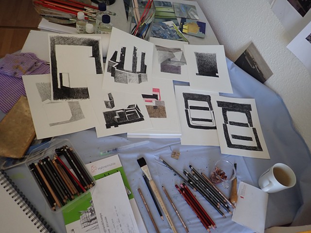 Work in Progress, drawings, experiments, michelle hyland, artist in residence
