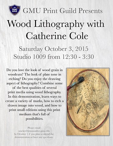 Wood Lithography Demo Moved to November 7th