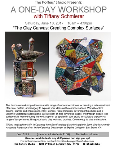 The Clay Canvas: Creating Complex Surfaces-One Day Workshop