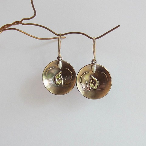 Matisse Round earrings with Pearls