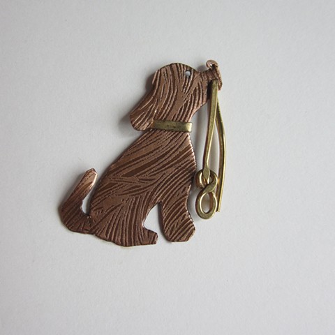 Puppy with a Leash pin