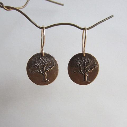 Golden Trees earrings