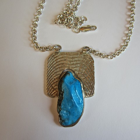Turquoise and Cuttlefish necklace