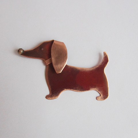 Holiday Dog pin