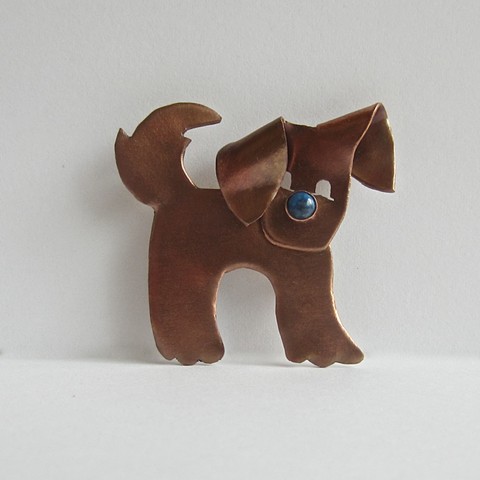 Dog with Blue Nose pin