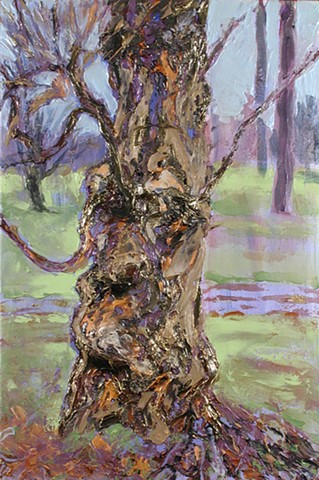 Tree portrait painting acrylic trees
