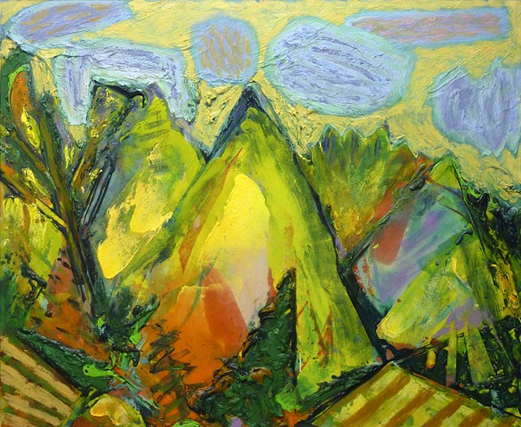 painterly abstract landscape hartley marin dove