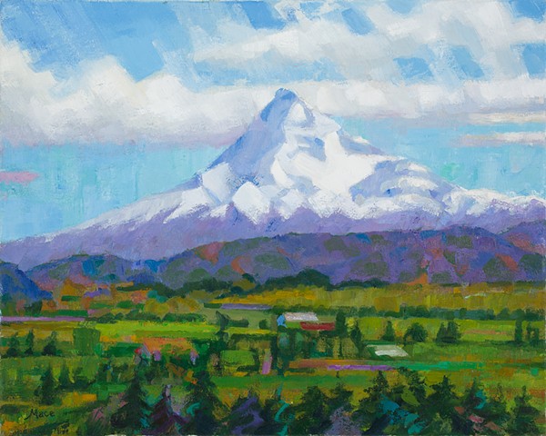 For the second year in a row I painted Mt. Hood from Panorama Point