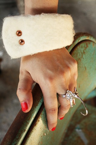 elephant head cocktail ring
industrial cuff