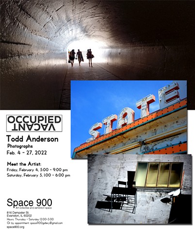 Occupied/Vacant: Recent photographs by Todd Anderson.  