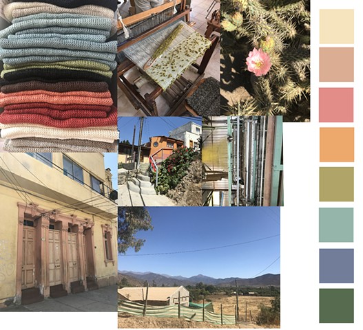 Chile Mood Board and Palette (all photos by me)