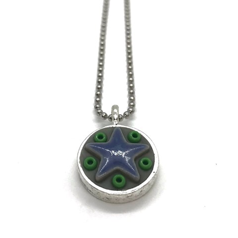 Star Baby - Blue Star Green Beads