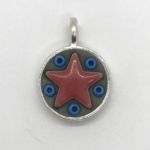Star Baby - Red Star Blue Beads