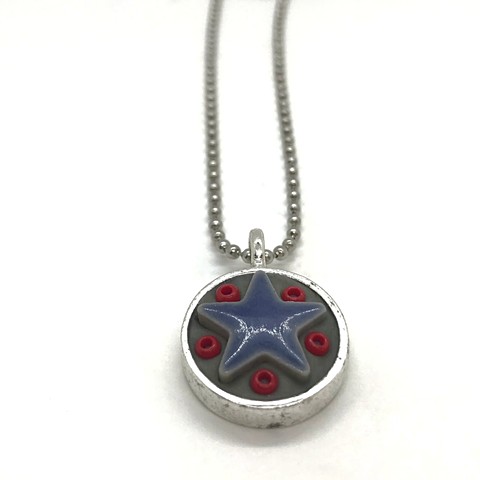 Star Baby - Blue Star Red Beads