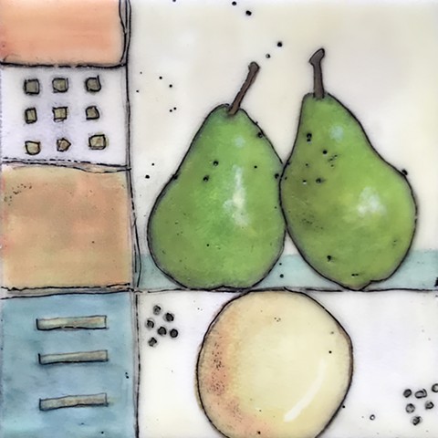 SOLD - Two Pears - Midi Series