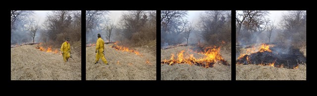 Fire Drawing - Streamside, Lake County IL