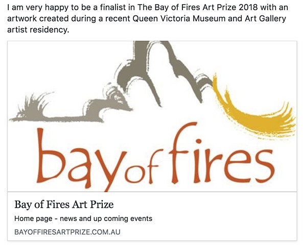 Bay of Fires Art Prize 2018 - Finalist