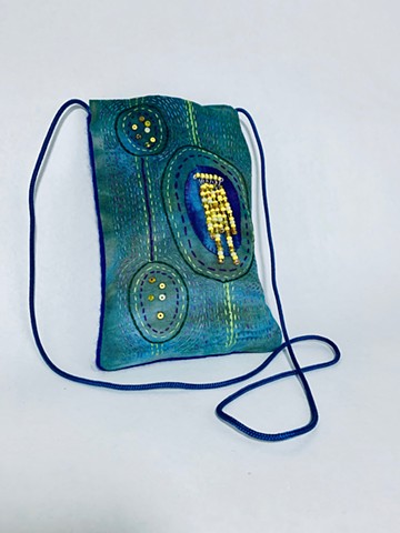 Blue Green Cross-Body Bag