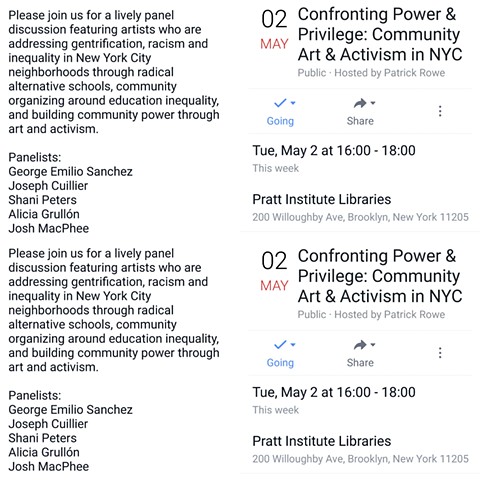 Confronting Power and Privilege: Community Art & Activism in NYC 