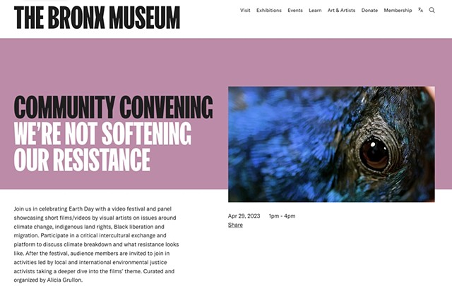 We’re Not Softening Our Resistance Film Festival at the Bronx Museum of the Arts