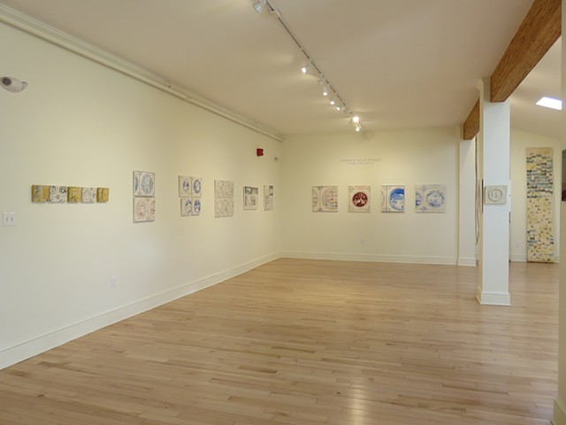 View of works installed at the Maine Jewish Museum, solo show with Kathy Weinberg concurrent with Jeffrey Ackerman