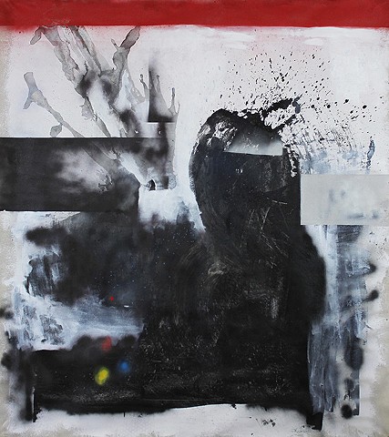 ink spot painting, dada art, abstraction, street art, spray paint art, large format abstract paintings