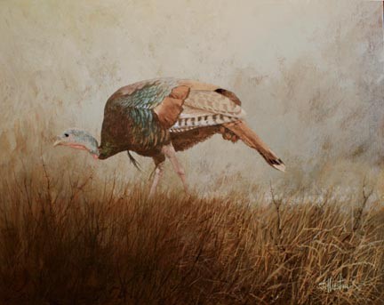 TFlorida Turkey Acrylic Painting Scott Hiestand